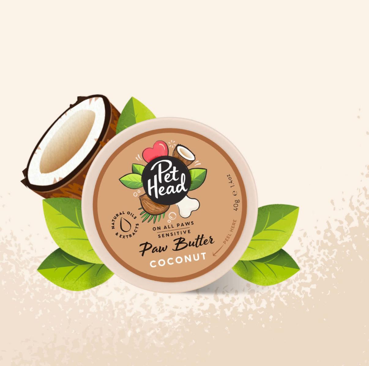 Baume pour pattes — Pet Head Coconut Paw Butter 40g